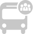Ícone de transporte de colaboradores