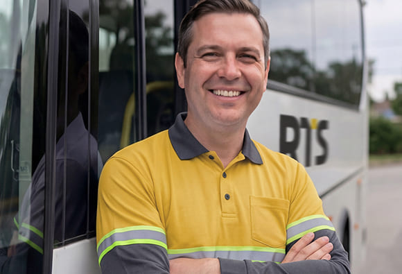 Equipe da RTS atuando no transporte corporativo